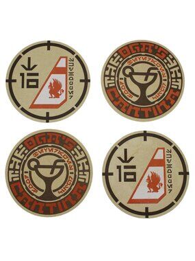 4 Disney World Star Wars Galaxy's Edge Skyhopper Coasters From Oga's Cantina